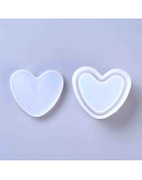 Moldes de silicona. Para resina. Caja corazón. 74x78x37 milímetros. 1 set. Moldes de silicona. Para resina. Caja corazón. 74x78x37 milímetros. 1 set.