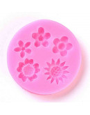 Moldes de silicona calidad alimentaria. Para resina y alimentos. Flores. 64x8 milímetros. 1 unidad. Moldes de silicona calidad alimentaria. Para resina y alimentos. Flores. 64x8 milímetros. 1 unidad.