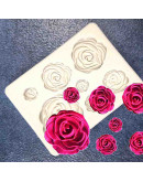 Moldes de silicona calidad alimentaria. Para resina y alimentos. Rosas. 62x88 milímetros. 1 unidad. Moldes de silicona calidad alimentaria. Para resina y alimentos. Rosas. 62x88 milímetros. 1 unidad.