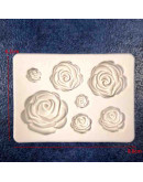 Moldes de silicona calidad alimentaria. Para resina y alimentos. Rosas. 62x88 milímetros. 1 unidad. Moldes de silicona calidad alimentaria. Para resina y alimentos. Rosas. 62x88 milímetros. 1 unidad.