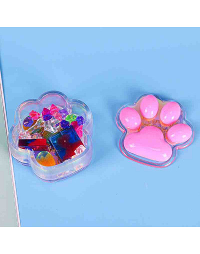 Moldes de silicona. Para resina. Caja huella de gato. 87x92x40 milímetros. 1 set.