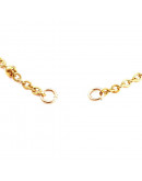 Cadena pulsera. Acero inoxidable. Color dorado. 158 mm. Con extensión. 3 mm ancho. 1 unidad.