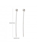 Pin con esfera. Color plateado. 20x0,4 milímetros. 2 mm esfera. 200 unidades aprox. 12 gramos. Pin con esfera. Color plateado. 20x0,4 milímetros. 2 mm esfera. 200 unidades aprox. 12 gramos.