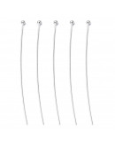 Pin con esfera. Color plateado. 45x0,5 milímetros. 1,5 mm esfera. 140 unidades aprox. 12 gramos. Pin con esfera. Color plateado. 45x0,5 milímetros. 1,5 mm esfera. 140 unidades aprox. 12 gramos.