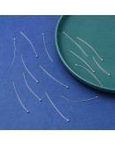 Pin con esfera. Color plateado. 45x0,5 milímetros. 1,5 mm esfera. 140 unidades aprox. 12 gramos. Pin con esfera. Color plateado. 45x0,5 milímetros. 1,5 mm esfera. 140 unidades aprox. 12 gramos.