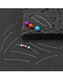 Pin con esfera. Color plateado. 45x0,5 milímetros. 1,5 mm esfera. 140 unidades aprox. 12 gramos. Pin con esfera. Color plateado. 45x0,5 milímetros. 1,5 mm esfera. 140 unidades aprox. 12 gramos.