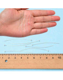 Pin con esfera. Color plateado. 45x0,5 milímetros. 1,5 mm esfera. 140 unidades aprox. 12 gramos. Pin con esfera. Color plateado. 45x0,5 milímetros. 1,5 mm esfera. 140 unidades aprox. 12 gramos.