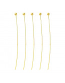 Pin con esfera. Color plateado. 45x0,5 milímetros. 1,8 mm esfera. 140 unidades aprox. 12 gramos. Pin con esfera. Color plateado. 45x0,5 milímetros. 1,8 mm esfera. 140 unidades aprox. 12 gramos.