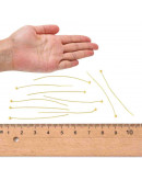 Pin con esfera. Color plateado. 45x0,5 milímetros. 1,8 mm esfera. 140 unidades aprox. 12 gramos. Pin con esfera. Color plateado. 45x0,5 milímetros. 1,8 mm esfera. 140 unidades aprox. 12 gramos.