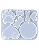 Moldes de silicona. Para resina. Tema mascotas. 150x182x7 milímetros. 1 unidad. Moldes de silicona. Para resina. Tema mascotas. 150x182x7 milímetros. 1 unidad.