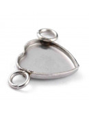 Base Link de Acero. Color plateado. 11x18x9x2 mm. Agujero 2,5 mm. Para trabajos de 9x9 mm. 4 uds. Base Link de Acero. Color plateado. 11x18x9x2 mm. Agujero 2,5 mm. Para trabajos de 9x9 mm. 4 uds.