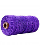 Hilo de algodón para macramé. 3 milímetros grosor. Color: MEDIUM ORCHID. 100 metros. 1 cono.