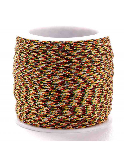 Cordón de nylon. 1 milímetro grosor. Color COLORFUL. 100 metros. 1 cono.