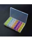 Organizador. 28 divisiones. 17,5x11x2,5 cm. Box: 2,4x2 cm. 1 unidad. Organizador. 28 divisiones. 17,5x11x2,5 cm. Box: 2,4x2 cm. 1 unidad.