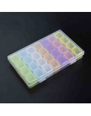 Organizador. 28 divisiones. 17,5x11x2,5 cm. Box: 2,4x2 cm. 1 unidad. Organizador. 28 divisiones. 17,5x11x2,5 cm. Box: 2,4x2 cm. 1 unidad.