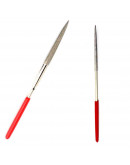 Limas diamantadas. 2 formas: redondo y media caña. 140 mm largo. 1 set. Limas diamantadas. 2 formas: redondo y media caña. 140 mm largo. 1 set.