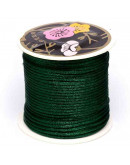 Cordón de nylon. Acabado Satén. 1 mm grosor. Color DARK GREEN. 80 metros cono. Cordón de nylon. Acabado Satén. 1 mm grosor. Color DARK GREEN. 80 metros cono.