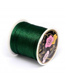 Cordón de nylon. Acabado Satén. 1 mm grosor. Color DARK GREEN. 80 metros cono. Cordón de nylon. Acabado Satén. 1 mm grosor. Color DARK GREEN. 80 metros cono.