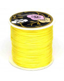 Cordón de nylon. Acabado Satén. 1 mm grosor. Color YELLOW. 80 metros cono. Cordón de nylon. Acabado Satén. 1 mm grosor. Color YELLOW. 80 metros cono.