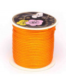 Cordón de nylon. Acabado Satén. 1 mm grosor. Color DARK ORANGE. 80 metros cono. Cordón de nylon. Acabado Satén. 1 mm grosor. Color DARK ORANGE. 80 metros cono.