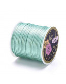 Cordón de nylon. Acabado Satén. 1 mm grosor. Color PALE GREEN. 80 metros cono. Cordón de nylon. Acabado Satén. 1 mm grosor. Color PALE GREEN. 80 metros cono.