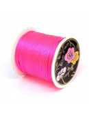 Cordón de nylon. Acabado Satén. 1 mm grosor. Color DEEP PINK. 80 metros cono. Cordón de nylon. Acabado Satén. 1 mm grosor. Color DEEP PINK. 80 metros cono.