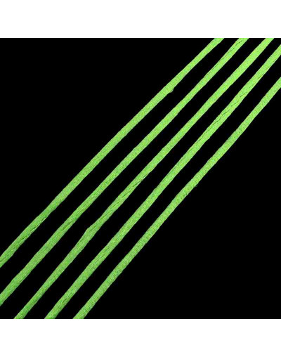 Cordón de nylon. Acabado satén. 2 milímetros grosor. Color: LIME. 5 metros.