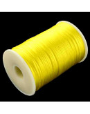 Cordón de nylon. Acabado satén. 2 milímetros grosor. Color: YELLOW. 5 metros. Cordón de nylon. Acabado satén. 2 milímetros grosor. Color: YELLOW. 5 metros.