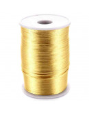 Cordón de nylon. Acabado satén. 2 milímetros grosor. Color: GOLDEN ROD. 90 metros cono. Cordón de nylon. Acabado satén. 2 milímetros grosor. Color: GOLDEN ROD. 90 metros cono.