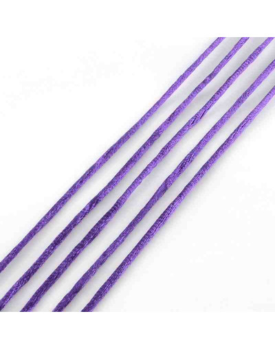 Cordón de nylon. Acabado satén. 2 milímetros grosor. Color: MAUVE. 90 metros cono.