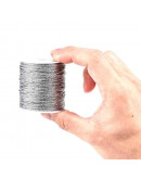 Cordón de poliéster. Metalizado. 1 mm grosor. Color SILER. 100 metros cono.