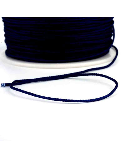 Cordón de nylon. 1 milímetro grosor. Color MIDNIGHT. 100 metros. 1 cono.