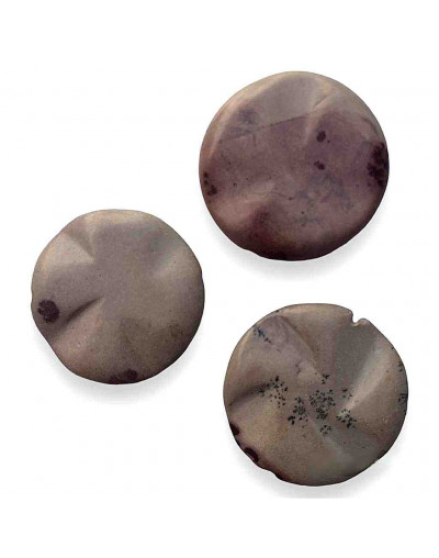 Jásper. Moneda. 33 mm diámetro. 5 mm grosor. 1,50 mm perforación. 1 unidad.