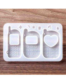 Moldes de silicona. Para resina. Celulares. 140x90x11 mm. 1 unidad. Moldes de silicona. Para resina. Celulares. 140x90x11 mm. 1 unidad.