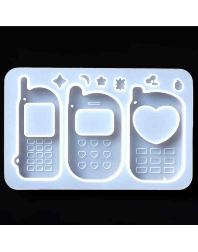 Moldes de silicona. Para resina. Celulares. 140x90x11 mm. 1 unidad.