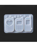 Moldes de silicona. Para resina. Celulares. 140x90x11 mm. 1 unidad. Moldes de silicona. Para resina. Celulares. 140x90x11 mm. 1 unidad.