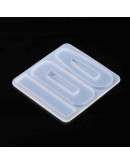 Moldes de silicona. Para resina. Pasador pelo. 70x75x3,5 mm. 1 unidad. Moldes de silicona. Para resina. Pasador pelo. 70x75x3,5 mm. 1 unidad.