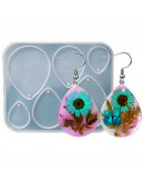 Moldes de silicona. Para resina. Gota. 109x90x5,5 milímetros. 1 unidad. Moldes de silicona. Para resina. Gota. 109x90x5,5 milímetros. 1 unidad.