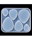 Moldes de silicona. Para resina. Gota. 109x90x5,5 milímetros. 1 unidad. Moldes de silicona. Para resina. Gota. 109x90x5,5 milímetros. 1 unidad.