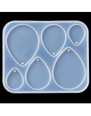 Moldes de silicona. Para resina. Gota. 109x90x5,5 milímetros. 1 unidad. Moldes de silicona. Para resina. Gota. 109x90x5,5 milímetros. 1 unidad.