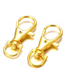 Accesorio para llaveros. Aleación de cobre. Color dorado. 35x13 mm. 8,5 mm perforación.  4 unidades. Accesorio para llaveros. Aleación de cobre. Color dorado. 35x13 mm. 8,5 mm perforación.  4 unidades.