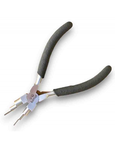 Pinza 6 en 1. KAMAÑ. 140 milimetros. Acero inoxidable. Looping Step Bail. 1 unidad.