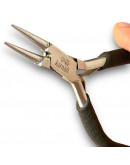 Pinza punta redonda. KAMAÑ. Acero inoxidable. 115 milímetros largo. 20 mm punta. 1 unidad. Pinza punta redonda. KAMAÑ. Acero inoxidable. 115 milímetros largo. 20 mm punta. 1 unidad.