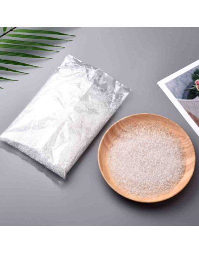 Chaquira. Cristal. CLEAR. 2 milímetros. 1 milímetro perforación. 40 gramos (2600 uds aprox).