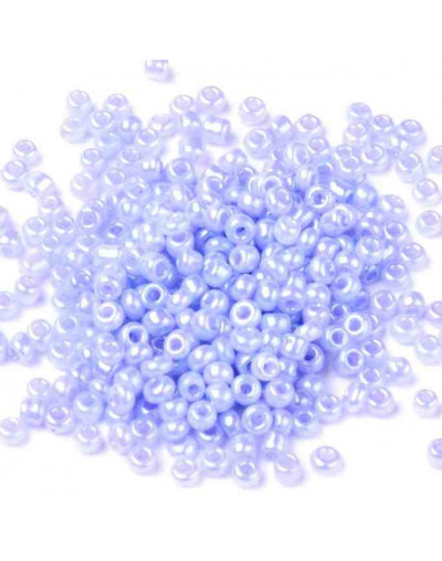 Color Sólido Ceylon. LILAC. 4 milímetros.1,50 mm perforación. 40 gramos. 390 uds. aprox.