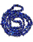 Chips 5-8 milímetros. Lapislazuli. 0,8 mm perforación. 250 unidades hilo aproximado. 1 hilo.