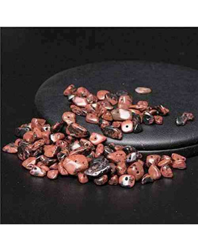 Chips 5-8 milímetros. Obsidiana Café. 0,8 mm perforación. 250 unidades hilo aproximado. 1 hilo.