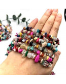 Chips 5-8 milímetros. Varias. 0,8 mm perforación. 250 unidades hilo aproximado. 1 hilo.