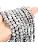 Jásper Picasso. Mate. 08 milímetros diámetro. 1 mm perforación. 45 unidades hilo aproximado. 1 hilo. Jásper Picasso. Mate. 08 milímetros diámetro. 1 mm perforación. 45 unidades hilo aproximado. 1 hilo.