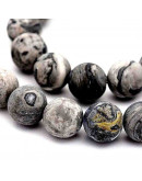 Jásper Picasso. Mate. 06 milímetros diámetro. 1 mm perforación. 60 unidades hilo aproximado. 1 hilo. Jásper Picasso. Mate. 06 milímetros diámetro. 1 mm perforación. 60 unidades hilo aproximado. 1 hilo.